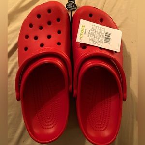 Crocs, red, size M10 W12